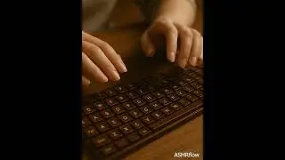 Typing on a Glass Keyboard &ndash; Ultra Relaxing ASMR Sounds | 4K Close-Up  #asmr #asmrforsleep