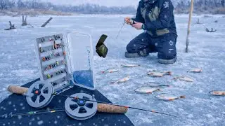 ❄️🐟Плітка, краснопірка на безмотильну вудку, мормишки! Лов з підводною камерою! Зимова риболовля!