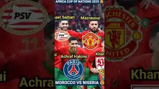 Morocco squad Vs Nigeria In Africa Cup of Nations 2025 Semi Final | Football Players Current Club 🔥