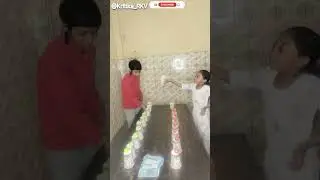 Paper Cup Ball Challenge 😱 | Kids Fun Game 🏆#PaperCupChallenge #BallGame #KidsChallenge #FunGame