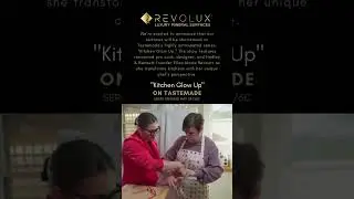 Revolux Mineral Surfaces Featured on Kitchen Glow Up @Tastemade @ellenmariebennett3351