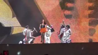 Eurovision 2012 in Baku : Romania 2nd rehearsal Mandinga - 