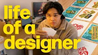 day in the life of a designer 🖌️ | packing orders, freelance UI/UX design, exploring san francisco
