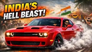 India&rsquo;s Favorite Muscle Car? 🇮🇳 Dodge Hellcat Beast Edit 🔥