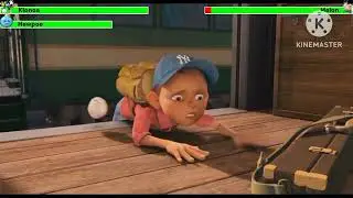 Klonoa & Huepow vs Melon (Beastars) with healthbars