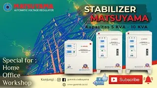 Stabilizer Matsuyama Kapasitas 5 KVA, 7,5 KVA, 10 KVA dan 15 KVA 1 Phase