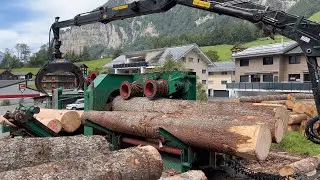 Mobile Entrindung Wiedemann 1000 / mobile debarking machine