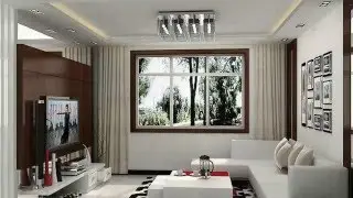 Long Narrow living room- Interior Design ideas
