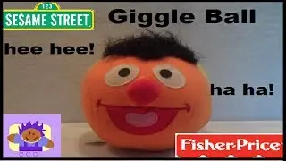 2005 Sesame Street Giggling Bert and Ernie Plush Ball By Fisher Price