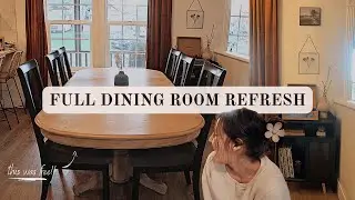 AFFORDABLE dining room refresh | RE-decorate with me EP 1