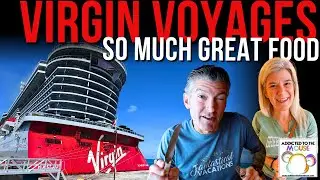 Первые впечатления от ужина и отдыха на борту Scarlet Lady | День 2 Virgin Voyages