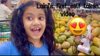 Laini’s first self taken video 😍 mashaallah | Laini at the Lulu hypermarket #lainitalks #lainipup
