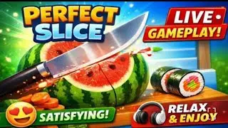 😍 Perfect Slice LIVE | Watermelon Cutting ASMR 🍉 Level 86 #Shortsfeed #Shorts