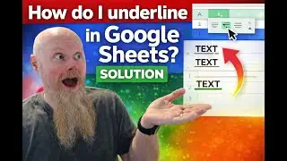 Как подчеркнуть текст в Google Таблицах? РЕШЕНИЕ