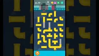 Smart puzzles pipes normal level 77 #how to solve pipes level 2-77