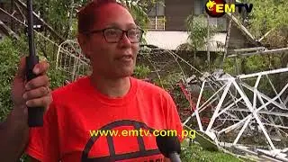 Telikom PNG Transmission Tower Collapses after Wild Weather