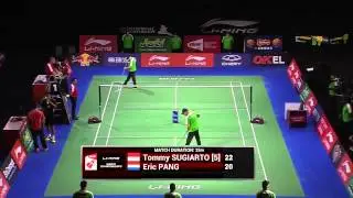 QF - 2014 BWF World Championships - Tommy Sugiarto vs Eric Pang