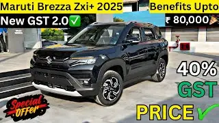 New Maruti Brezza Zxi Plus Top Variant 2025 Model With New GST Rate✅ | Features Price Mileage Review