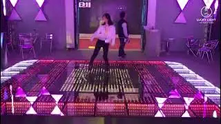 Pixel LED dance floor combined with 3D Infinity Mirror