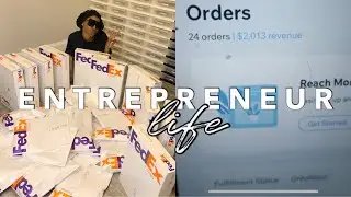 ENTREPRENEUR LIFE: I MADE $2,000 IN A WEEK SELLING LASHES! + PREPARE TO  PACKAGE & SHIP LASH ORDERS