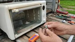 Calentamos Poxilina a 200 grados