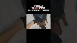 How to Clean the Suede Interior on a Florentine Leather Bag | The Velvet Muzzle #prelovedvintagebag