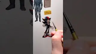 Painting Shadow with Keanu Reeves&rsquo;s face #art #painting #shadowthehedgehog #sonic