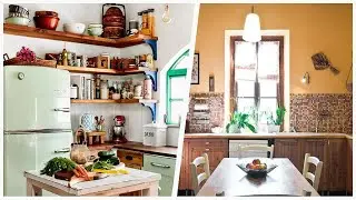 75 Orange Floor Kitchen With Medium Tone Wood Cabinets Design Ideas You'll Love 🔴