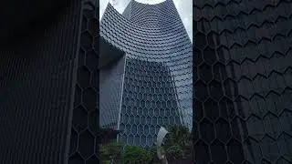 the buildings and rock formation