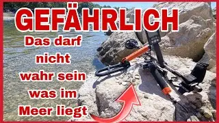 unfassbar #gefährlich Was da im Meer alles so liegt #sondeln mit dem #metalldetektor In Kroatien
