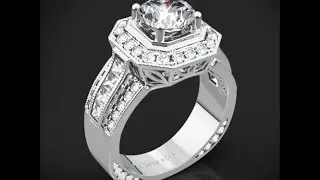 Simon G NR109 Passion Engagement Ring in White Gold
