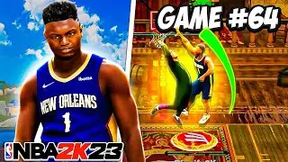 ZION WILLIAMSON BUILD MISSES a CONTACT with a 99 DUNK RATING, the VIDEO ENDS (NBA 2K23)