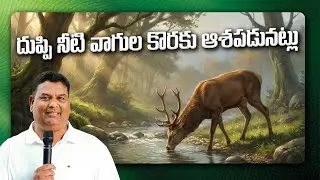 దుప్పి నీటి వాగుల కొరకు ఆశపడునట్లు | Pas: D.Gabriel |