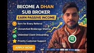 How to Become Dhan Sub Broker? | Earn Income Dhan Authorised Partner / Sub Broker | Full Details