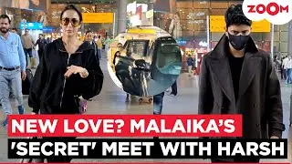 Malaika Arora SPARKS dating rumours with Harsh Mehta; walk apart but leave the airport in same car