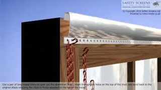 How to Install a Fly and Insect Door Chain Curtain