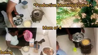 *new*✨ Productive Morning Routine Kenyan Mom Of 4 (baking, cleaning+gardening)