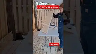 $10 DIY VIKING chair free plans #diyproject #diy #diywoodworking #woodwork #woodworking #chair #reno