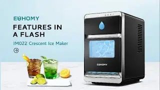 EUHOMY ICE MAKER | Countertop Crescent Ice Maker User Guide IM022#euhomy #icemaker #crescentice