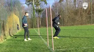L'entra&icirc;nement des Sochaliens au centre de formation de Seloncourt