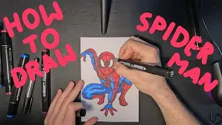 How to draw Spider-man / tutorial for kids