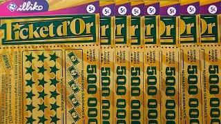Grattage de 8 tickets d'or mon seignor 😱😱🥰🤑🍀
