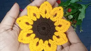 Great!!! this wonderful crochet sunflower is for you   @crochetABC