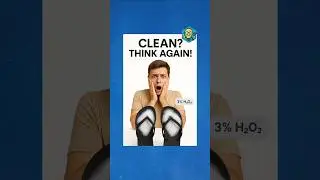 Freshen Flip Flops with 3% Hydrogen Peroxide DIY #hydrogenperoxide #flipflops #hygiene #shorts