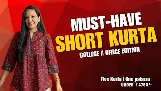 5 Budget Short Kurtas with Palazzo | Office, College & Daily Wear | Swati Bora 