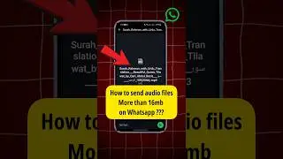 How to send audio files larger than 16MB