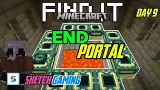 Sketch gaming tamil ll Minecraft challenge day 1 to 100 day 9 i find end portal...