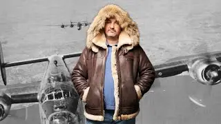 Куртка Пилот из овчины с капюшоном  Bomber B 3 HOODED в интернет-магазине Bison store
