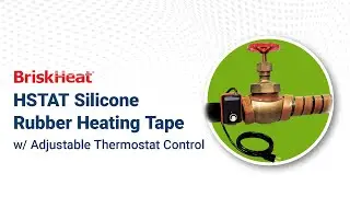 BriskHeat HSTAT Silicone Rubber Heating Tape with Adjustable Thermostat Control