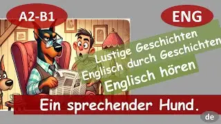 Ein sprechender Hund. Englisch mit lustigen Geschichten. Für Anfänger (A2). Englisch hören